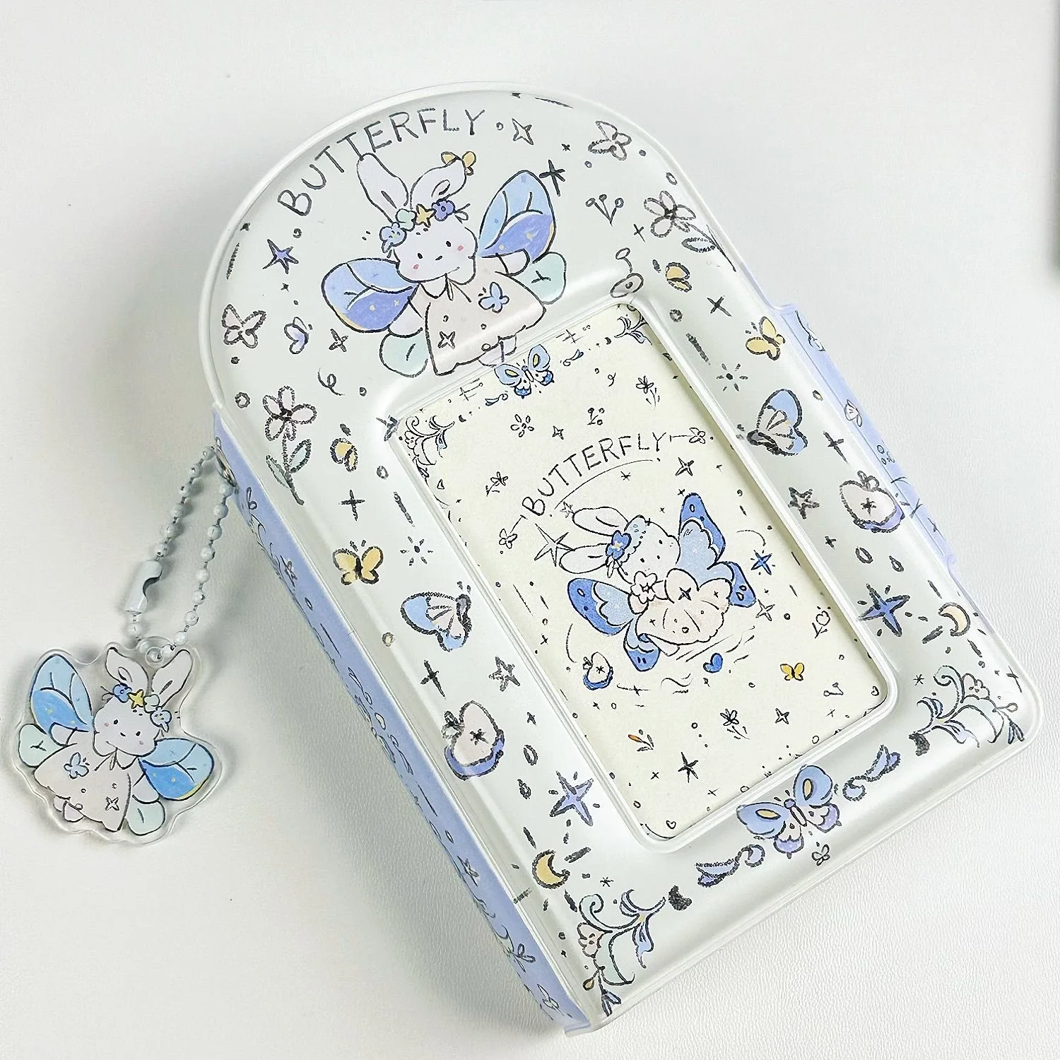 Kpop Photo Card Binder 3 Inch - 3-Zoll-Ordner-Fotokartenhalter Kpop Idol Fotoalbum mit 32