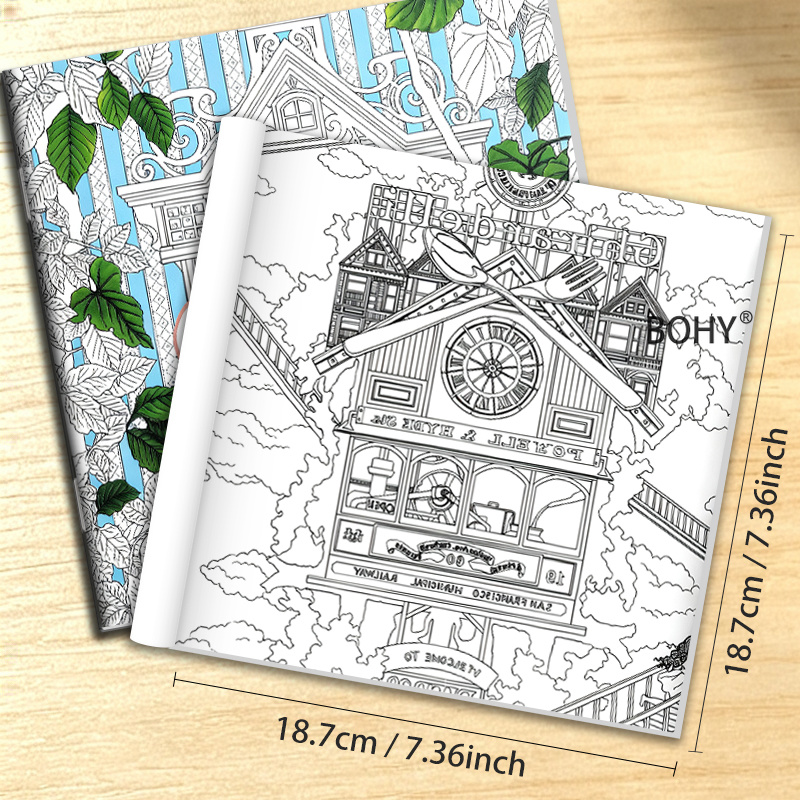 1 Malbuch mit Zeitreise-Thema, – Adult Coloring Book Stress Relief Bewertung und Preis