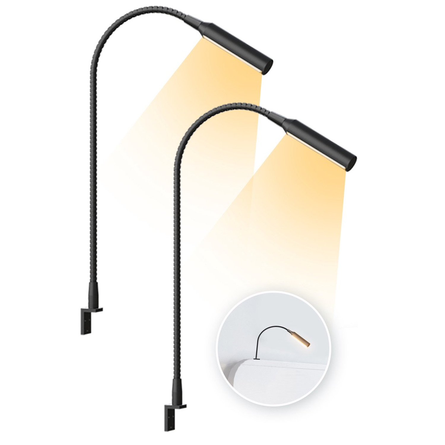 2 Stück LED-Leselampe mit Dimm – Books Bewertung und Preis