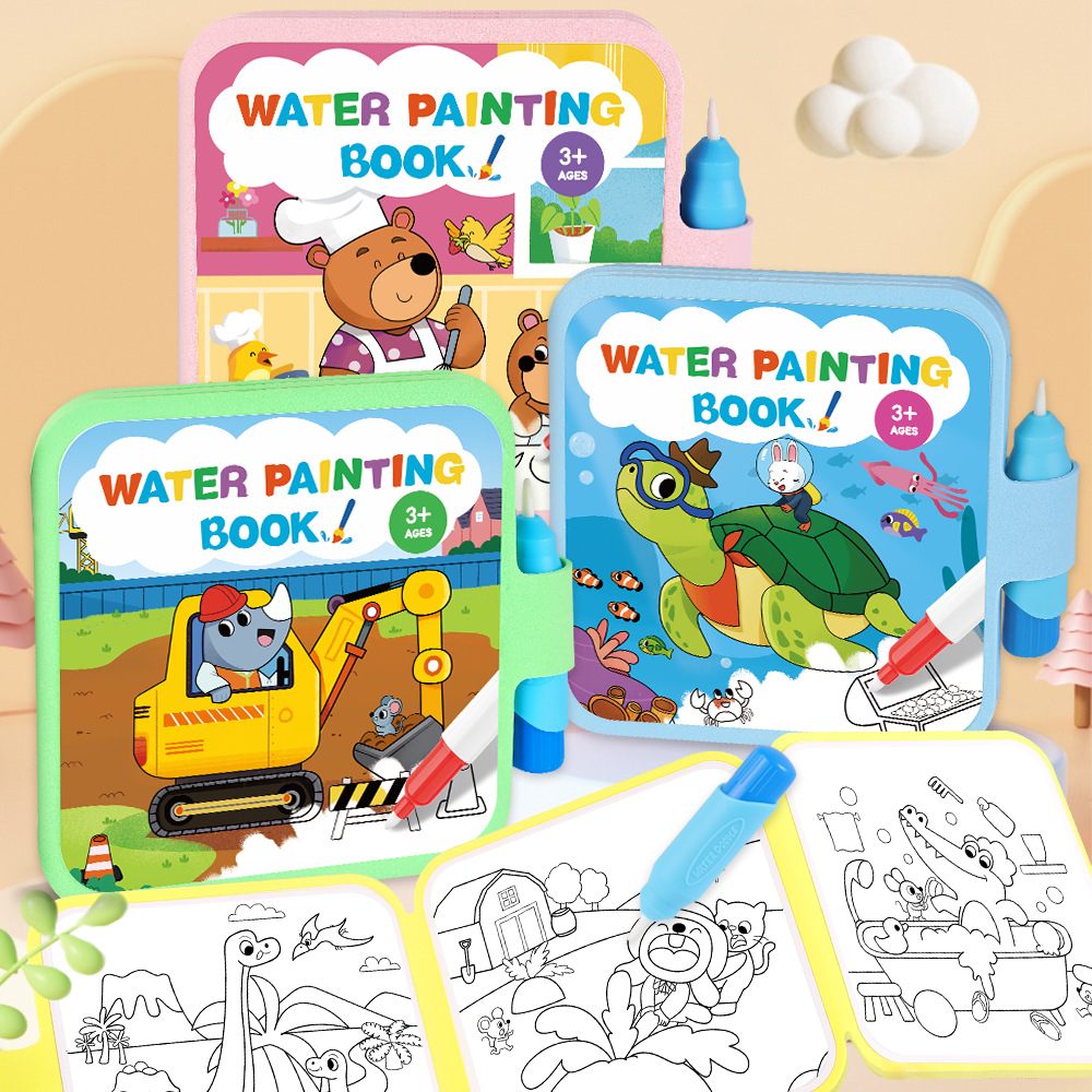 Magisches Wassermalbuch Wieder – Reusable Water Magic Coloring Book Bewertung und Preis