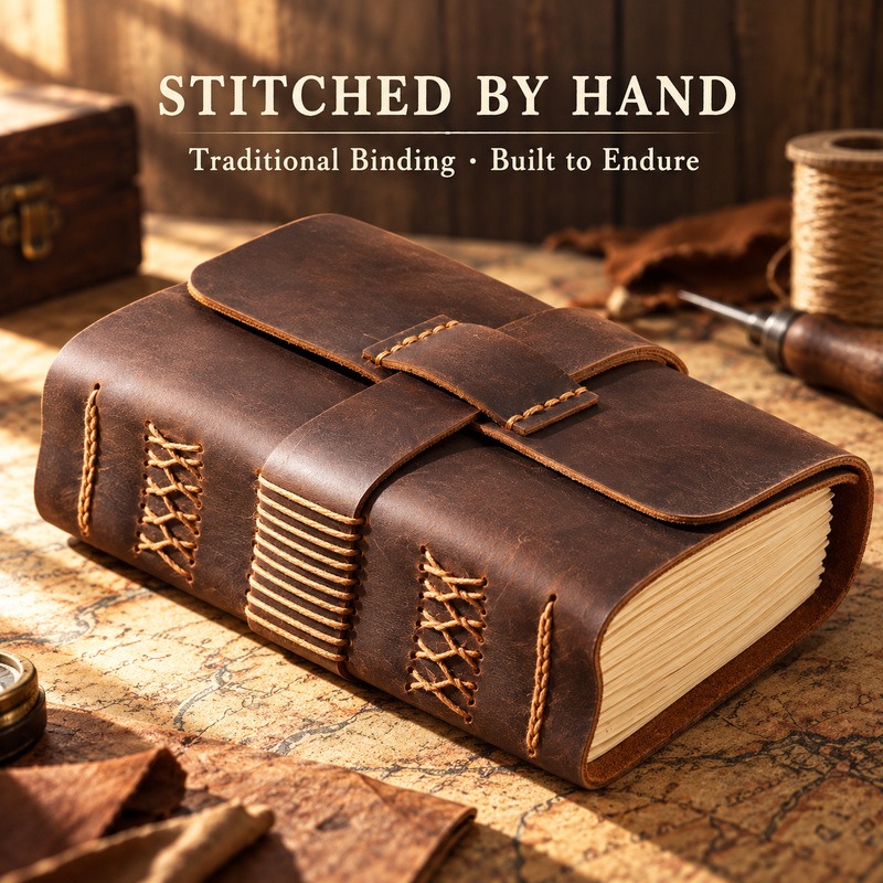 Handgefertigtes Leder-Reise-No – Vintage Leather Journal Notebook Bewertung und Preis